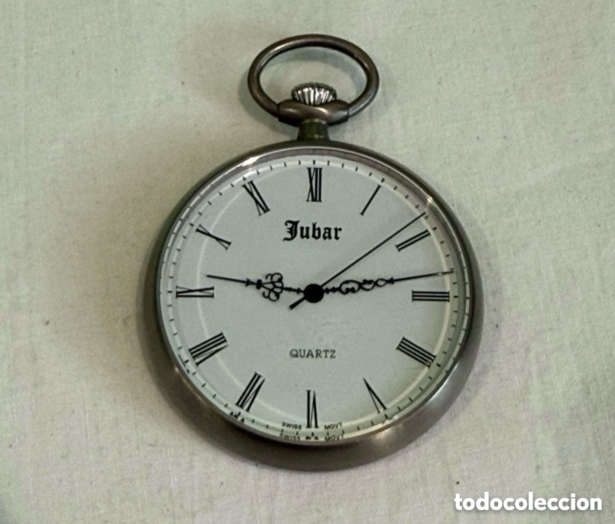 Vintage Watches: Reloj de Bolsillo Jubar Quartz Vintage Cl&aacute;sico 46,7 mm Funciona Perfectamente