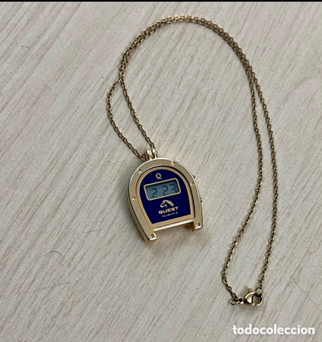 Vintage: ✅ reloj QUEST cuarzo LCD colgante vintage