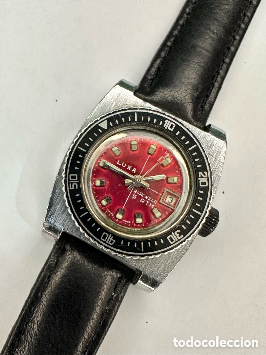 Vintage: Antiguo Reloj LUXA5ATM CALENDAR SWISS