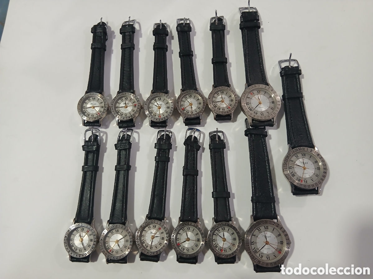 Vintage: Lote de relojes Thermidor y Voga calendario perif&eacute;rico. Vintage. A estrenar. (L129)