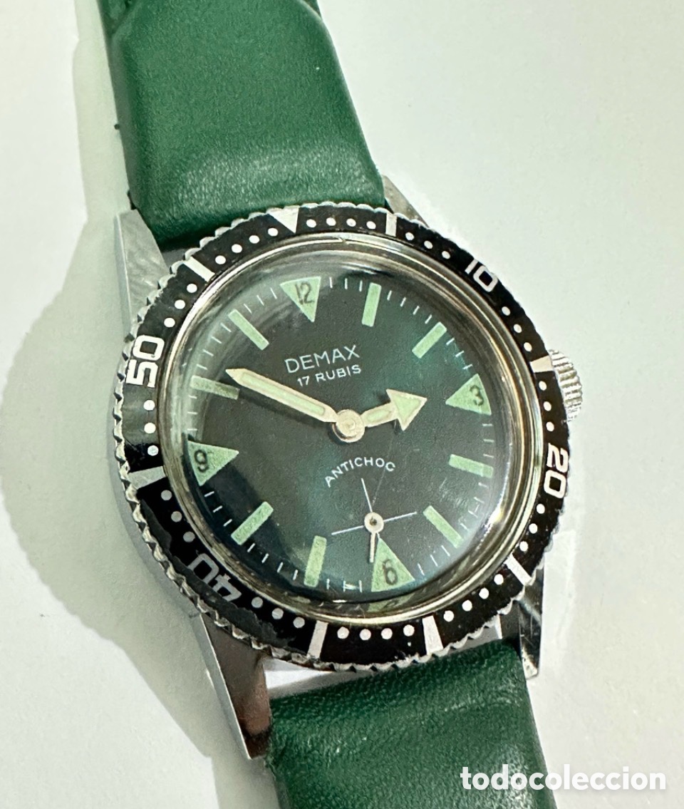 Vintage: Antiguo Reloj KADET DEMAX DEVER'S Giratorio ANTICHOC WATERPROOF SWISS Vintage