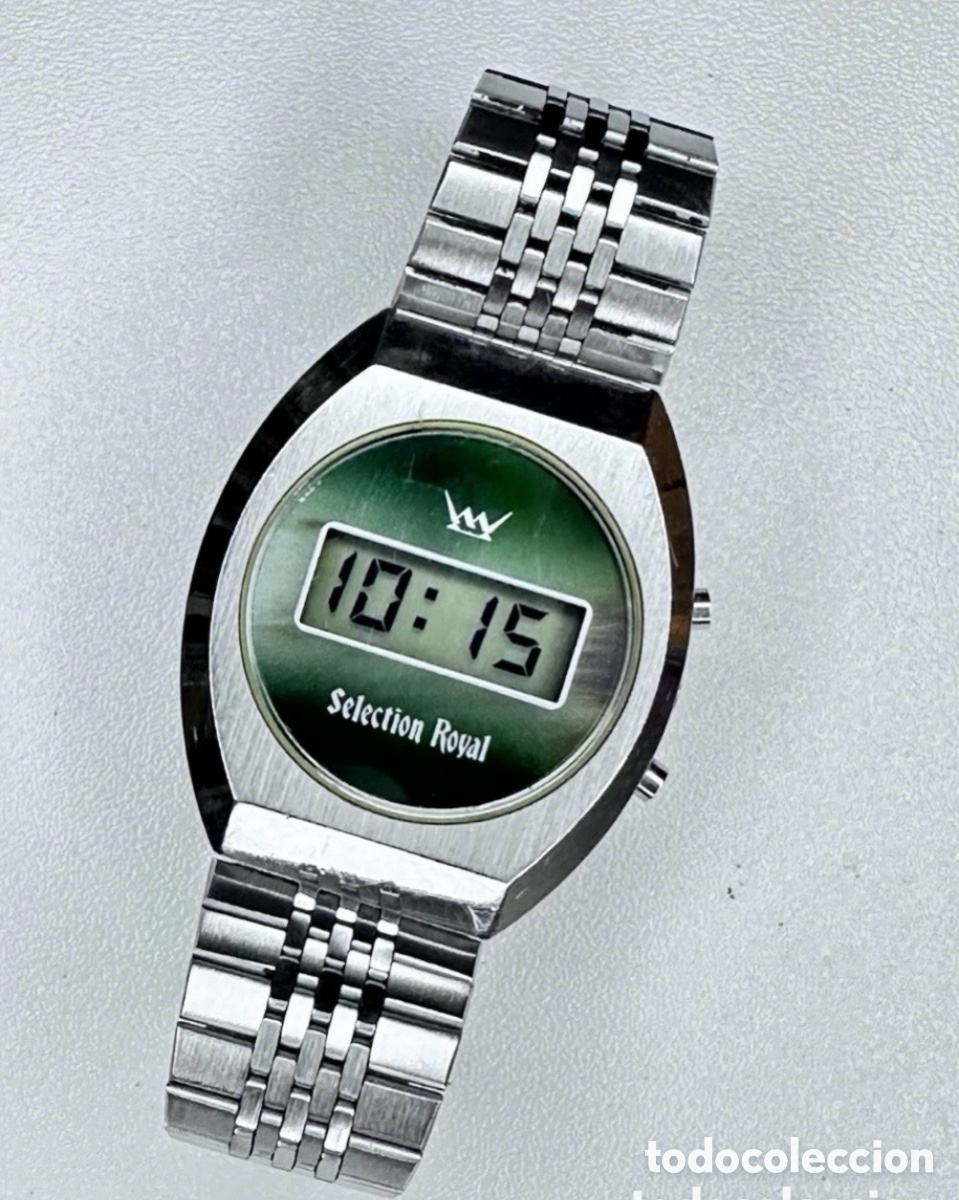 Vintage: Antiguo Reloj Digital Vintage Selection Royal LCD Waterproof Como Nuevo