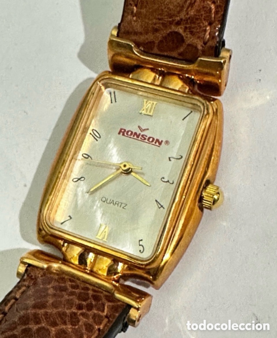 Vintage: Antiguo Reloj Ronson Quartz para Mujer con su estuche original