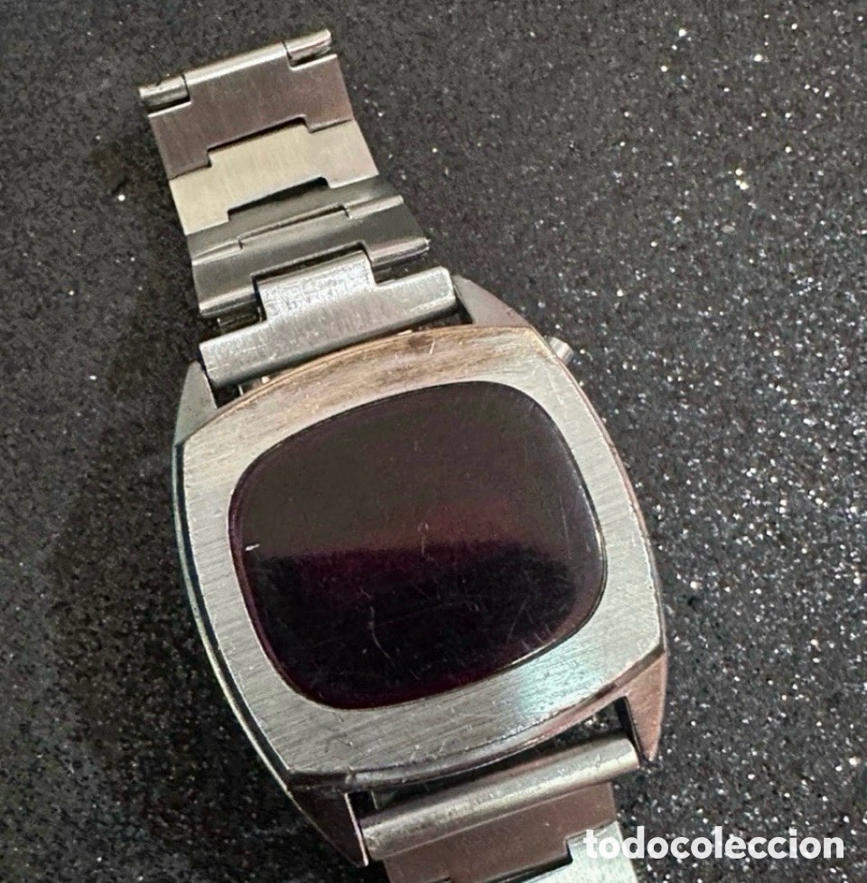 Vintage: Antiguo Reloj Digital LID Rojo Quartz Vintage