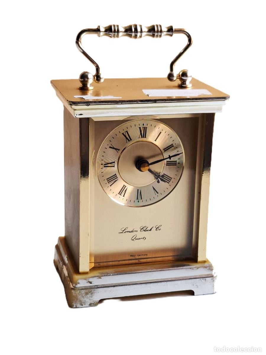 Vintage: RELOJ DE SOBREMESA TIPO CARRUAJE LONDON CLOCK CO. QUARTS - WEST GERMANY
