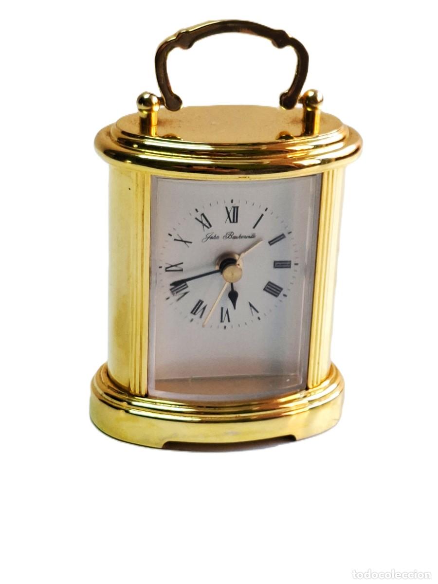 Vintage Watches: RELOJ DE SOBREMESA CARRUAJE VINTAGE EN LATON DORADO - JOHN BASKERVILLE
