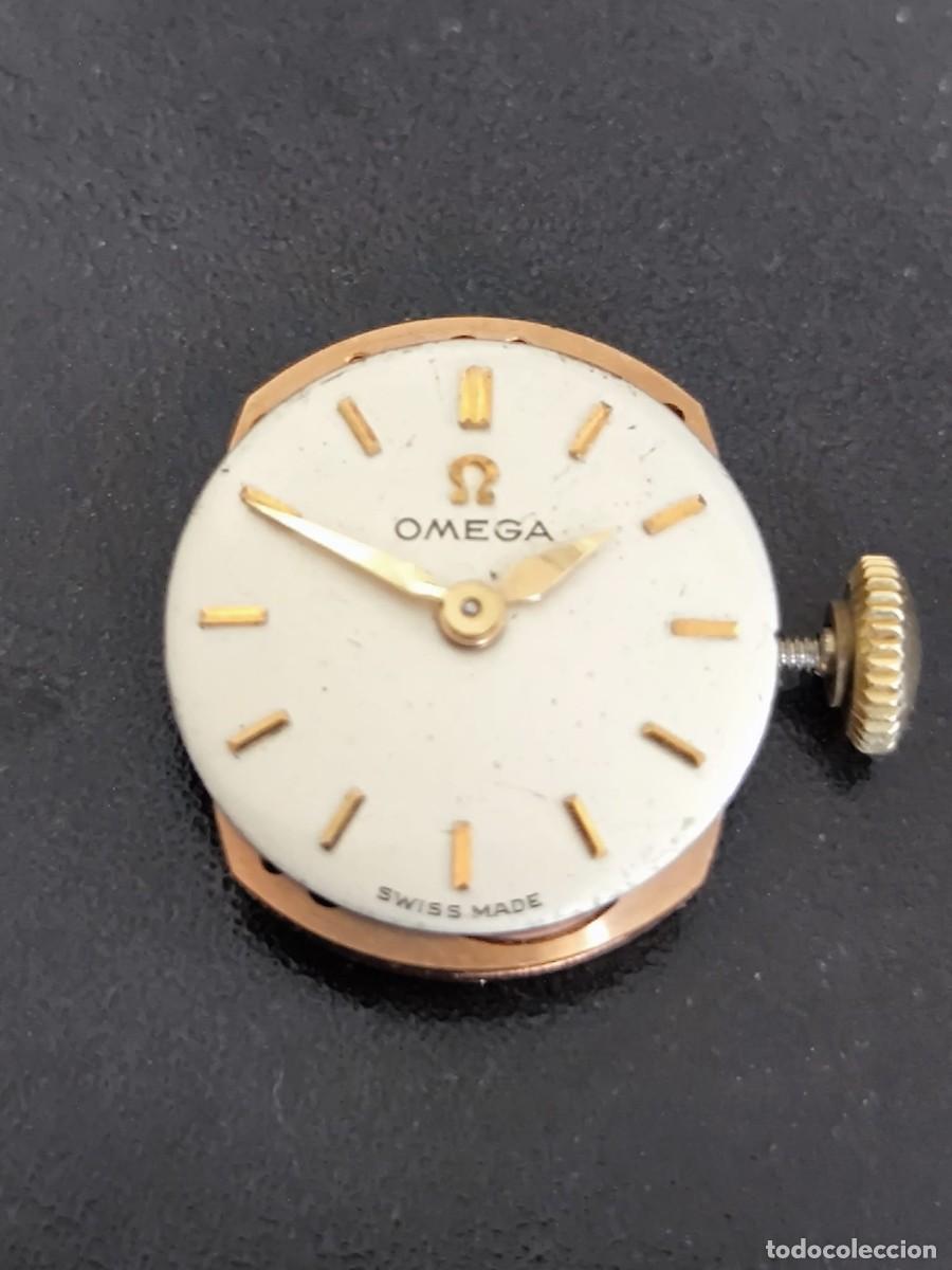 Vintage: movimiento de reloj omega 481 trabajando dial 14mm