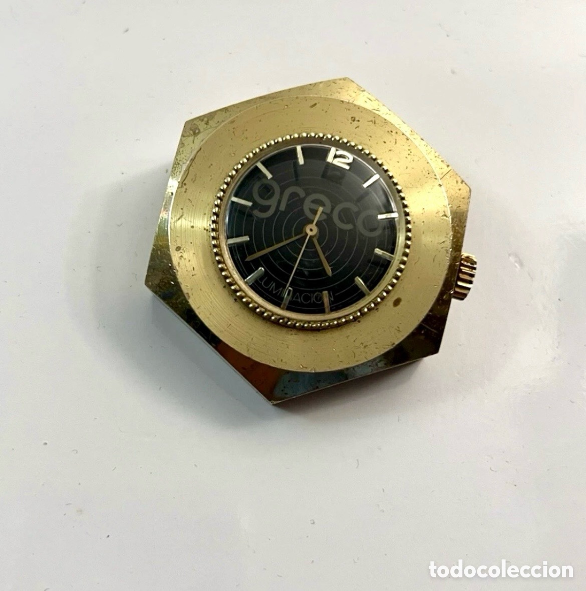 Vintage: ✅ Reloj Greco ILUMINACI&Oacute;N mec&aacute;nico Carga Manual