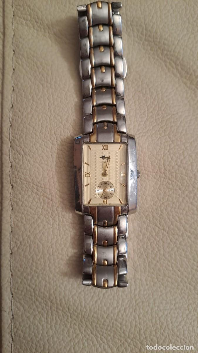 Vintage: Reloj Lotus 15072 5atm water Resit, 5 micron gold plated