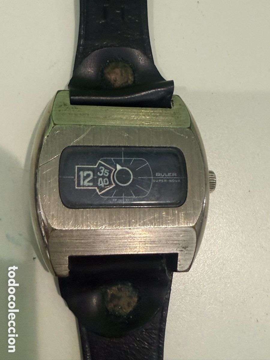Vintage: Raro reloj autom&aacute;tico caballero Buler Super Nova 35 Rubis funciona perfectamente