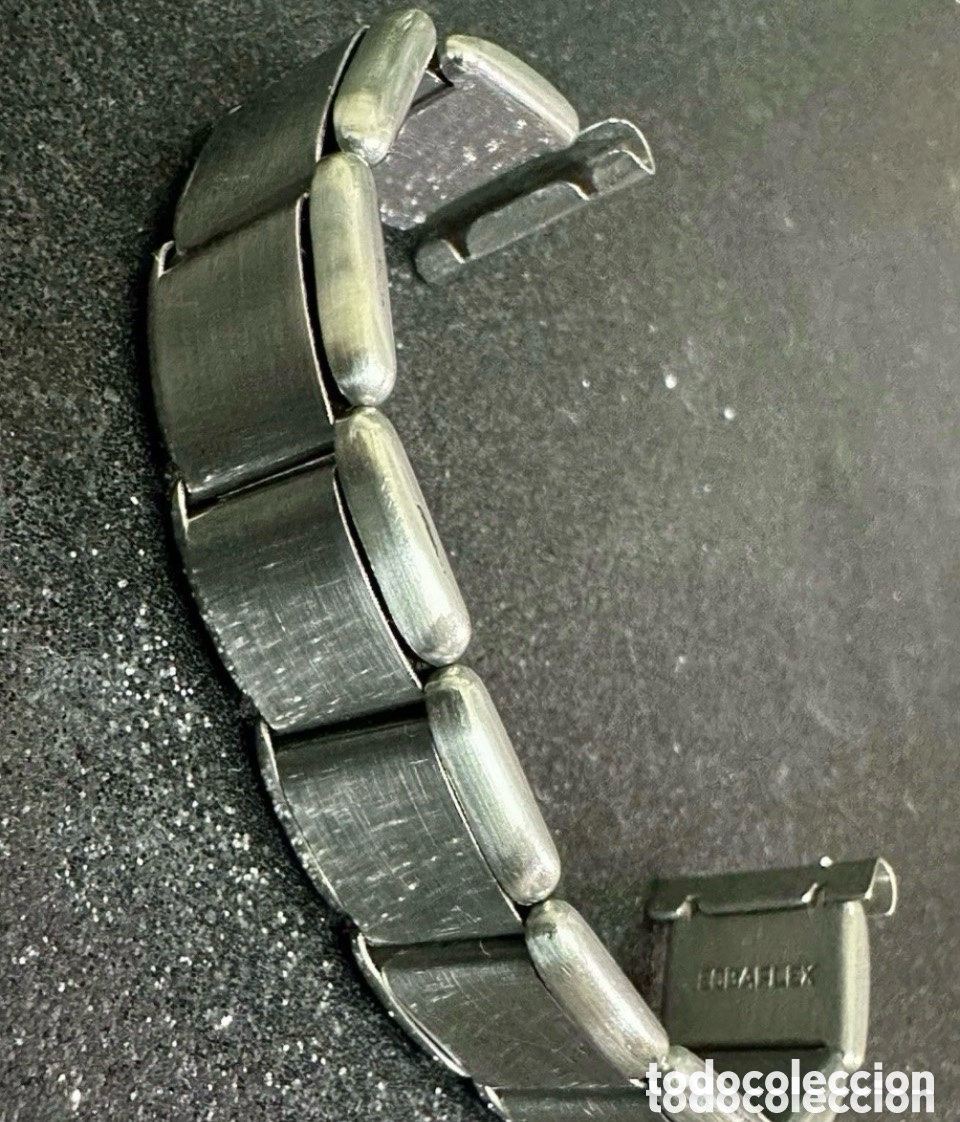 Vintage Watches: Brazalete ECBAFLEX 18mm Reloj De Pulsera STAINLESS STEEL Vintage