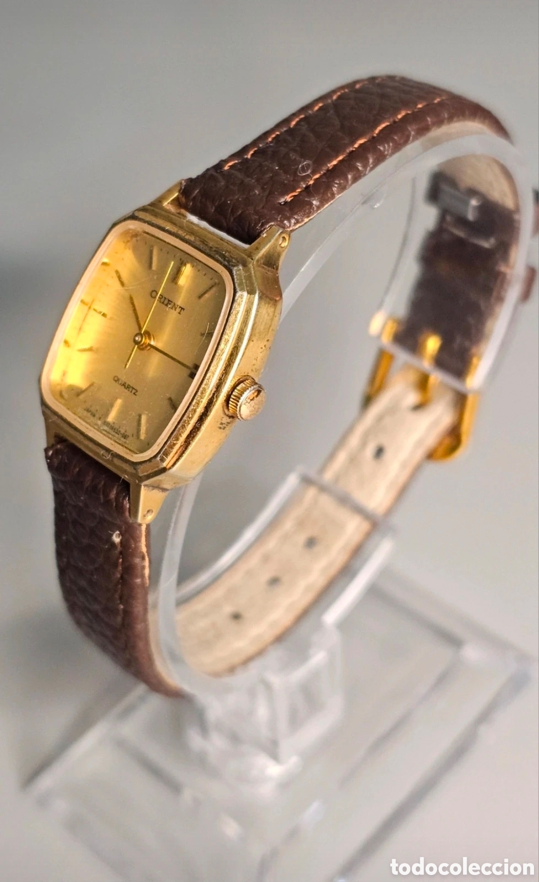 Vintage: Reloj Orient Quartz Dorado - Pila/Correa Nuevas
