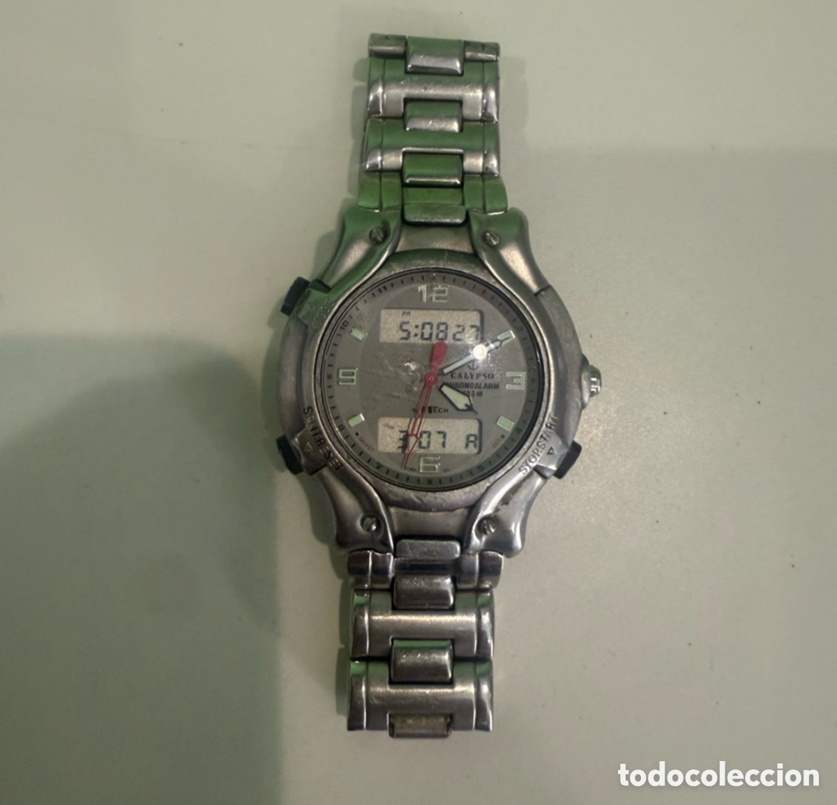 Vintage Watches: Reloj Calypso Chrono Alarm WR100M ana-digi acero original