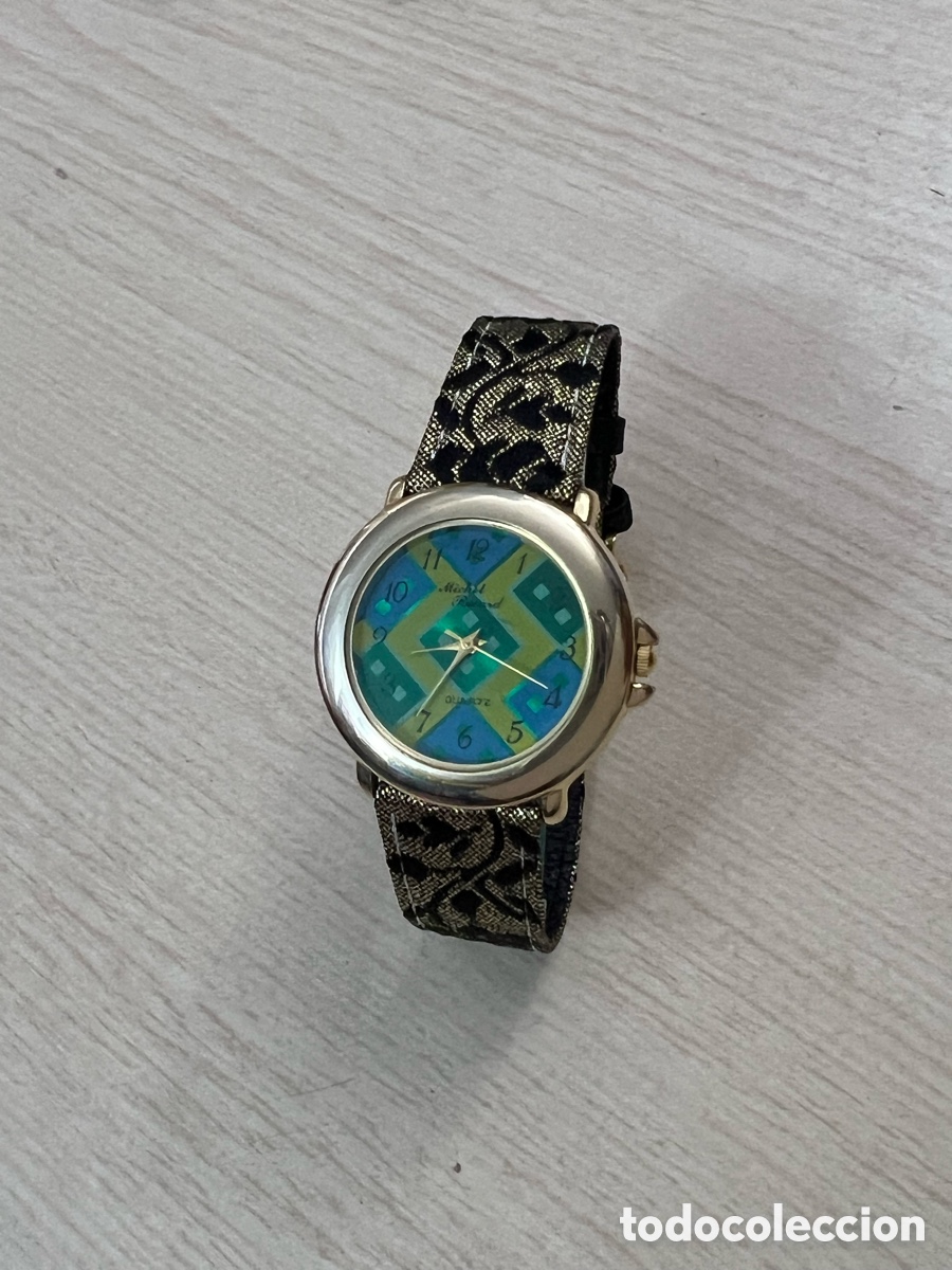 Vintage Watches: ✅ Reloj Michel recard cuarzo chapado en oro a estrenar
