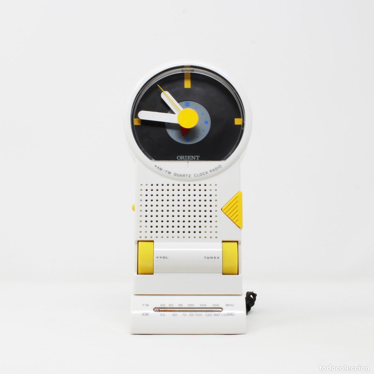 Vintage: Radio Reloj Despertador Vintage Orient Memphis | AM/FM Quartz Clock Radio |Dise&ntilde;o Posmoderno A&ntilde;os 80