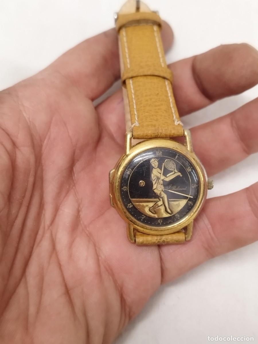 Vintage: Reloj de pulsera con motivos de tenis, tenista. Sin probar.