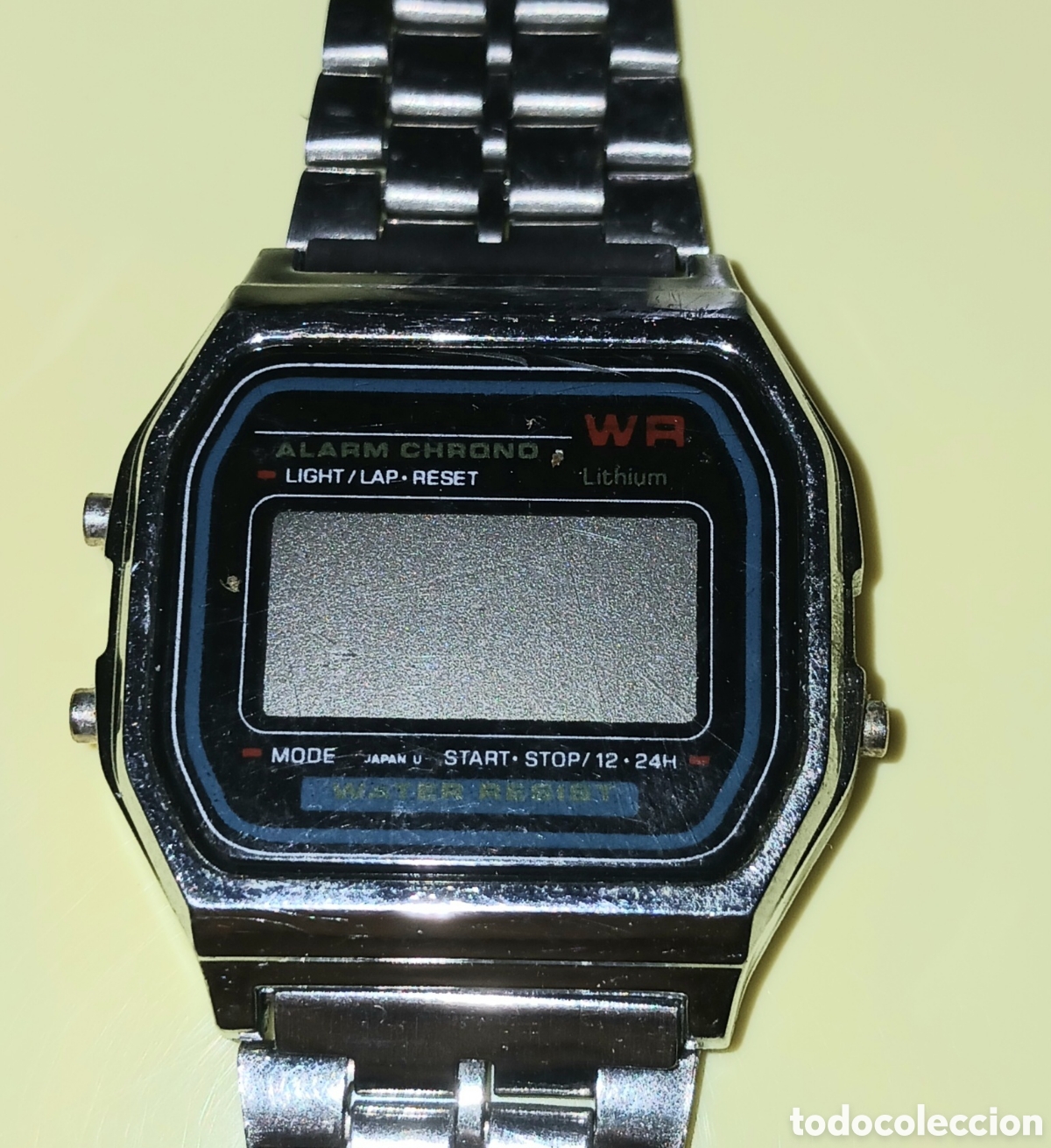 Vintage: Reloj Digital Vintage Tipo Casio A158W - Correa Acero Inoxidable - Retro A&ntilde;os 80/90