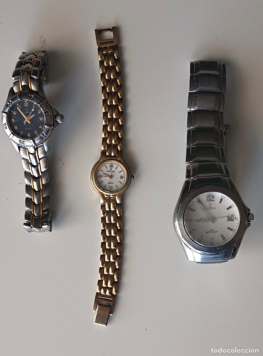 Vintage: Lote de 3 relojes de pulsera, marcas Festina.Ver fotos y la descripci&oacute;n!