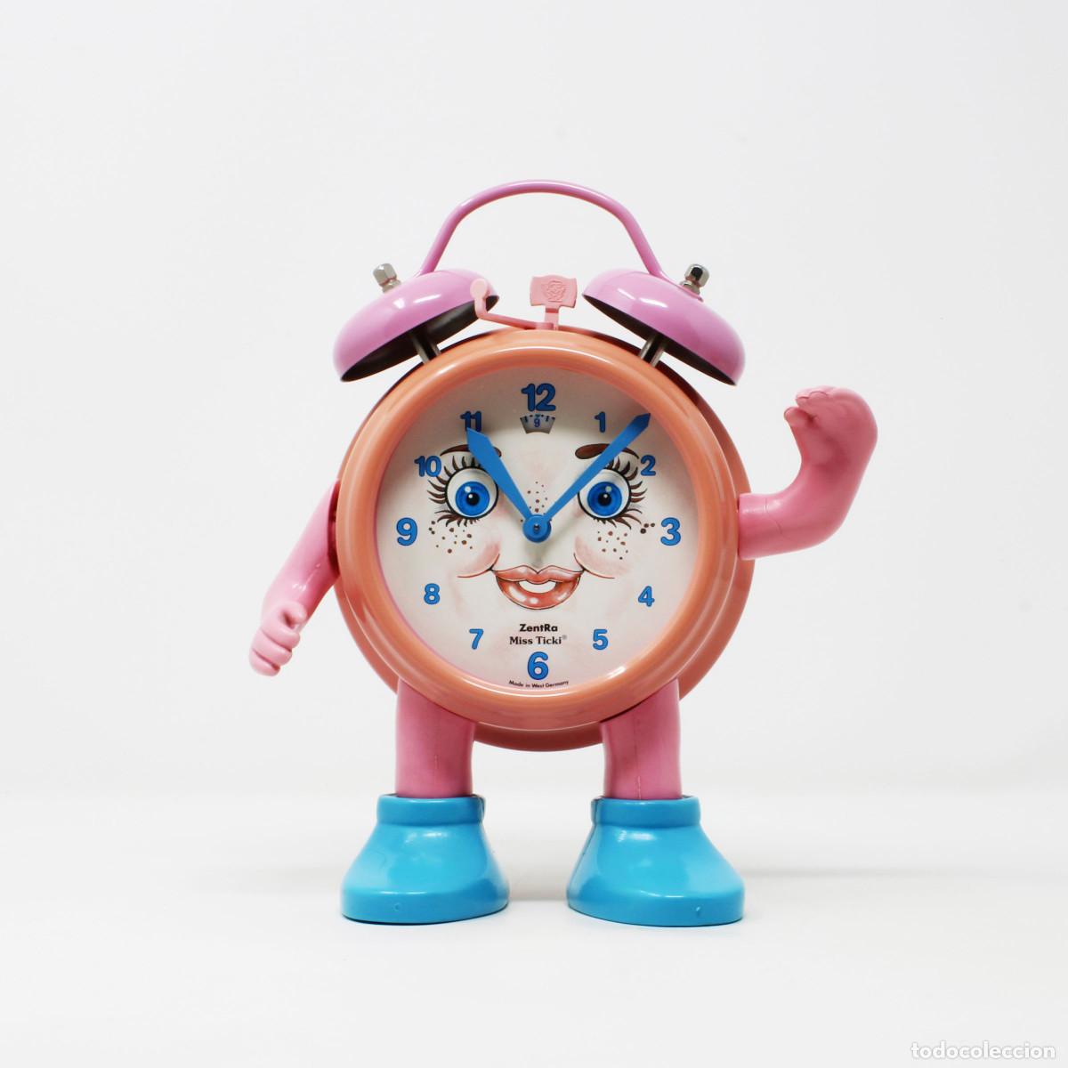Vintage: Reloj despertador vintage Jerger Miss Ticki a&ntilde;os 60 &ndash; Despertador infantil coleccionista