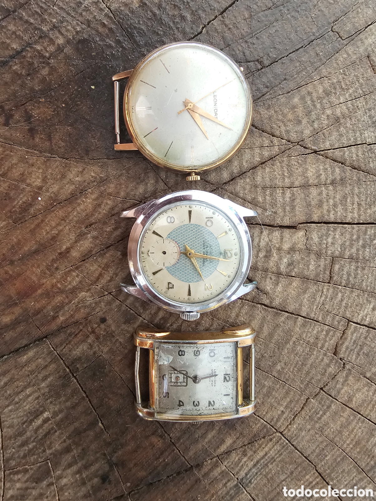 Vintage: Lote 3 Relojes Vintage Mec&aacute;nicos (2x Leonidas Suiza)