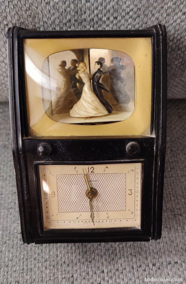 Vintage: Reloj despertador musical a&ntilde;os 50