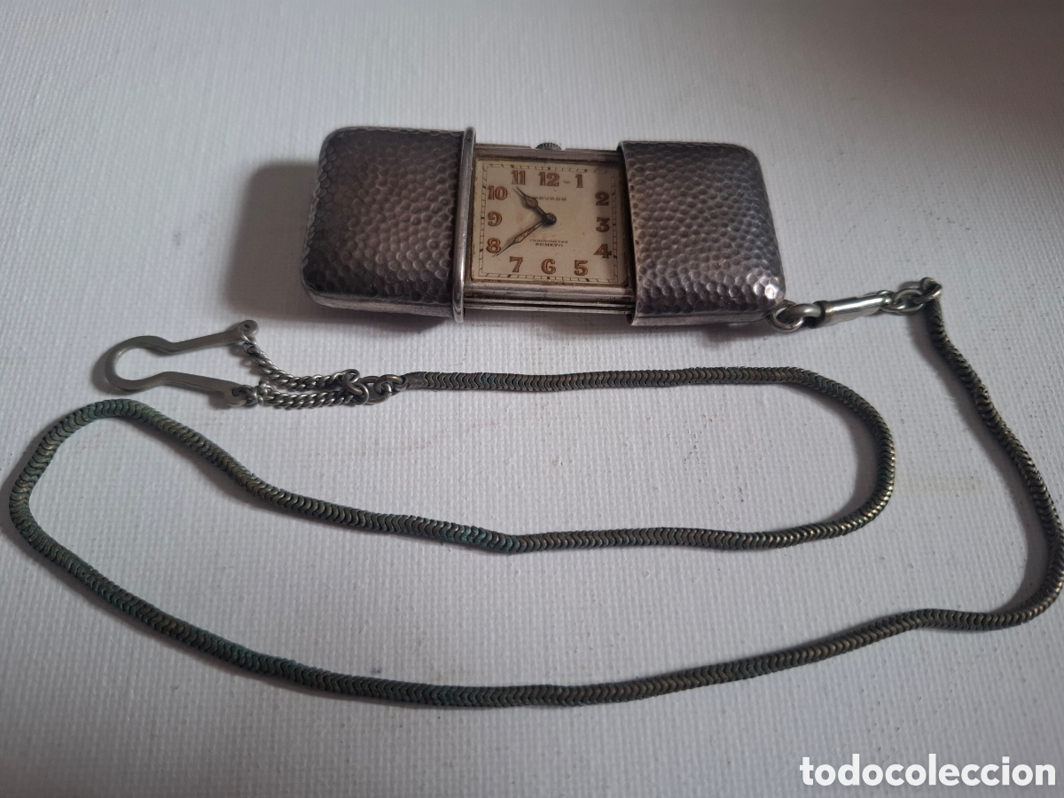 Vintage: RELOJ DE VIAJE MOVADO EN PLATA