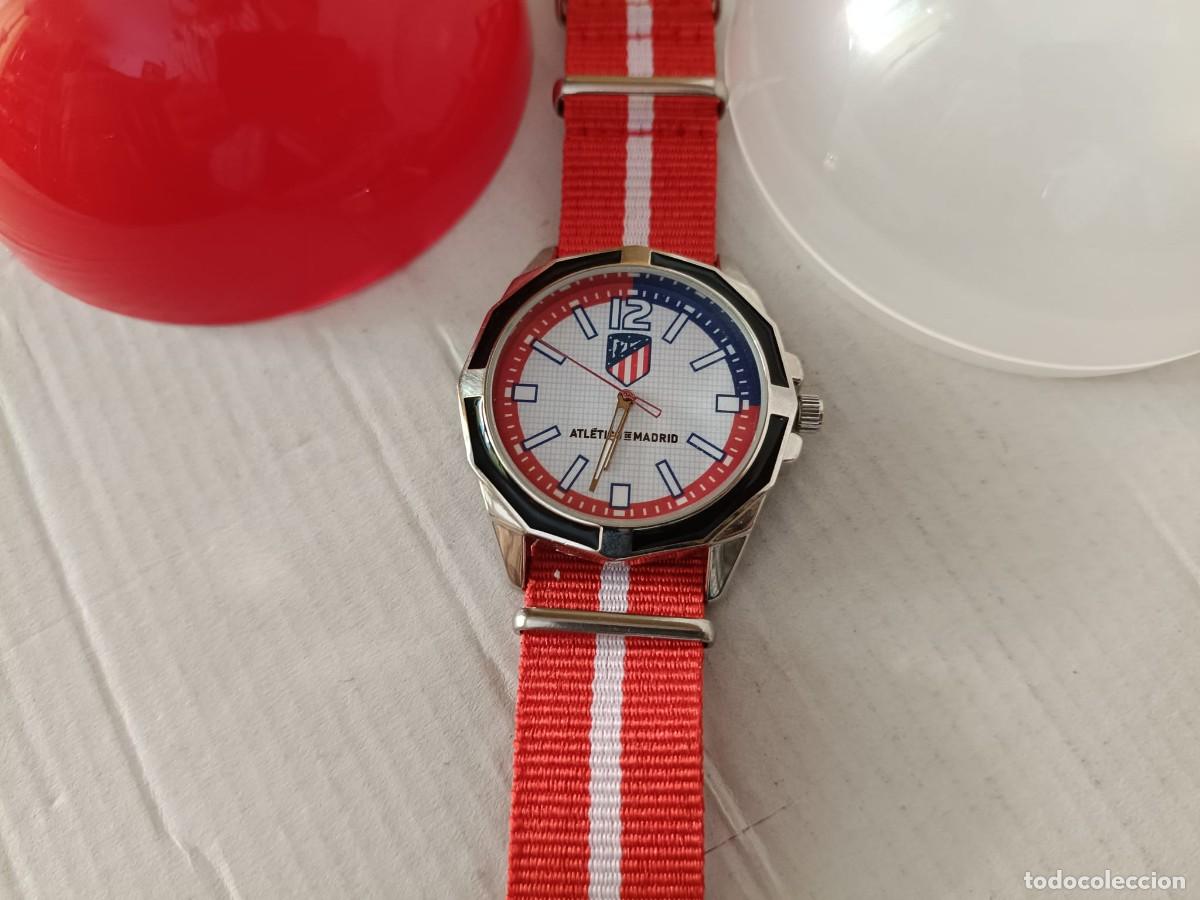 Vintage: Reloj de pulsera anal&oacute;gico oficial del Atl&eacute;tico de Madrid
