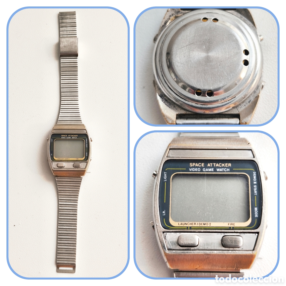 Vintage: Reloj con Videojuego Space Attacker vintage. Piezas