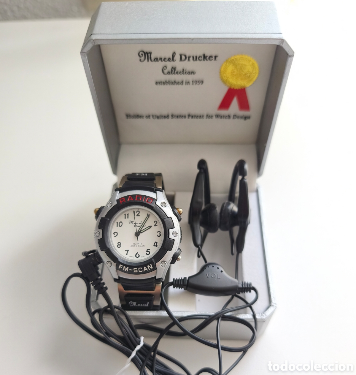 Vintage: Rareza. Reloj Anal&oacute;gico con Radio FM Marcel Drucker. Leer Descripci&oacute;n