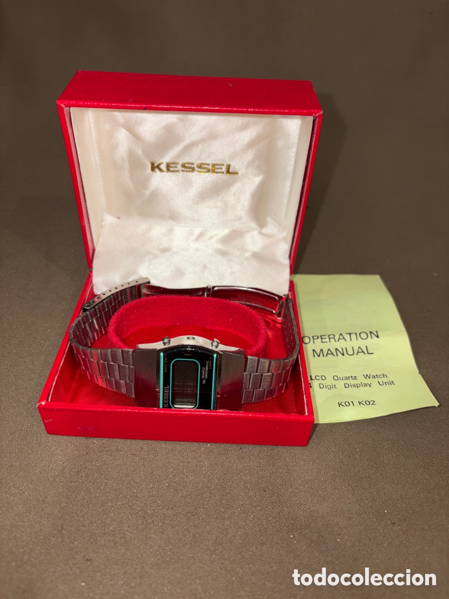 Vintage: Antiguo reloj KESSEL,en su caja original+ instrucciones *ver fotos*,desconozco si funciona