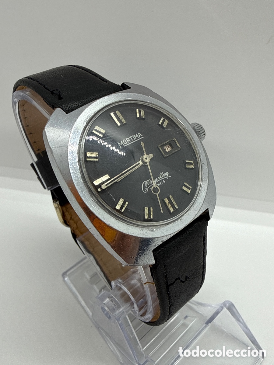 Vintage: Reloj Mortima autom&aacute;tico funci&oacute;n y si para - Foto 3