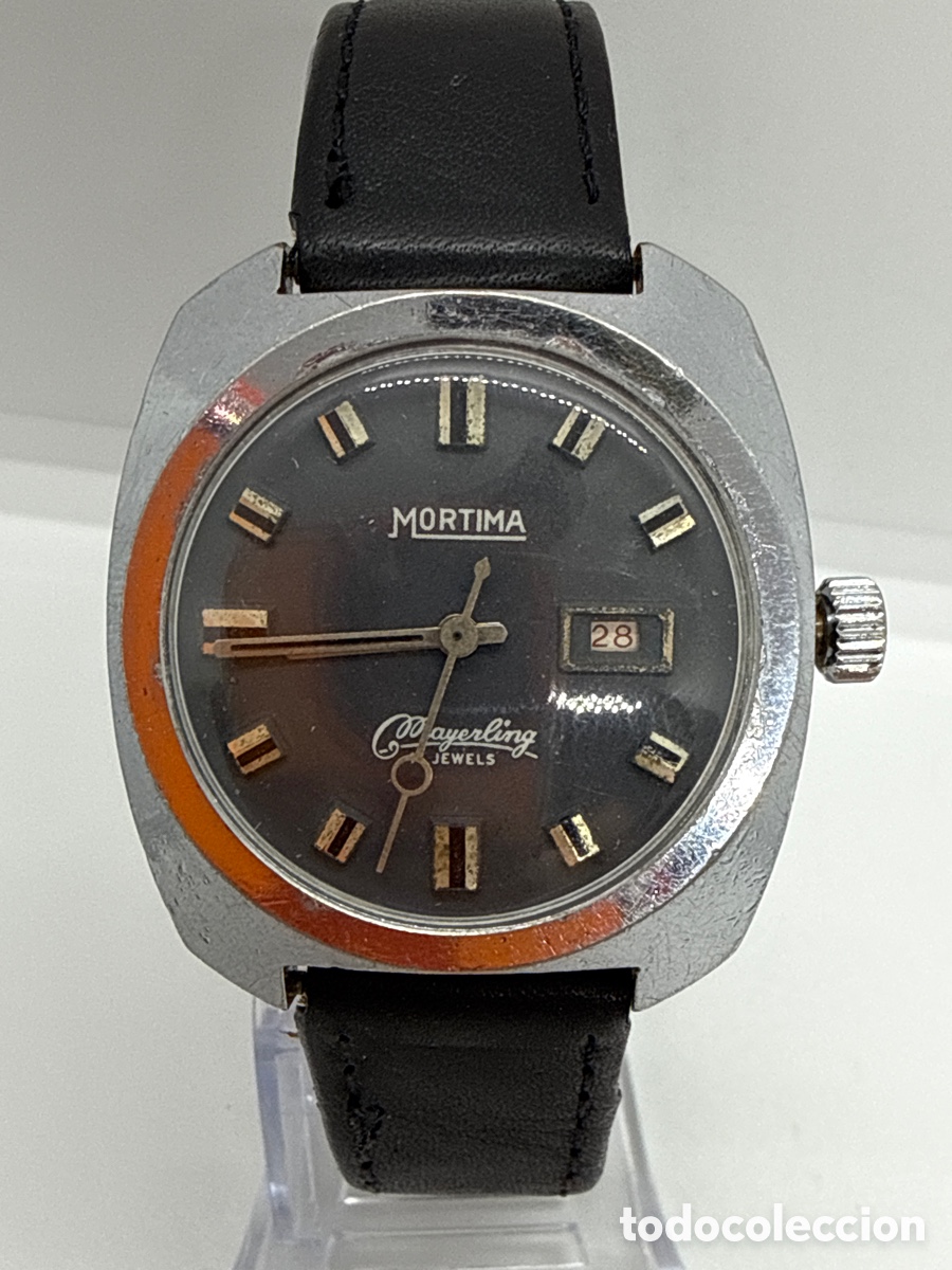Vintage: Reloj Mortima autom&aacute;tico funci&oacute;n y si para - Foto 4