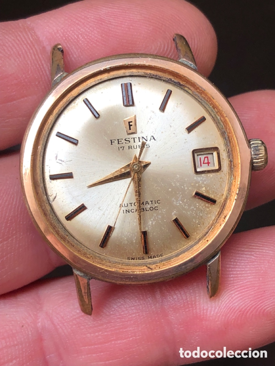 Vintage: Reloj festina autom&aacute;tico calibre 2452