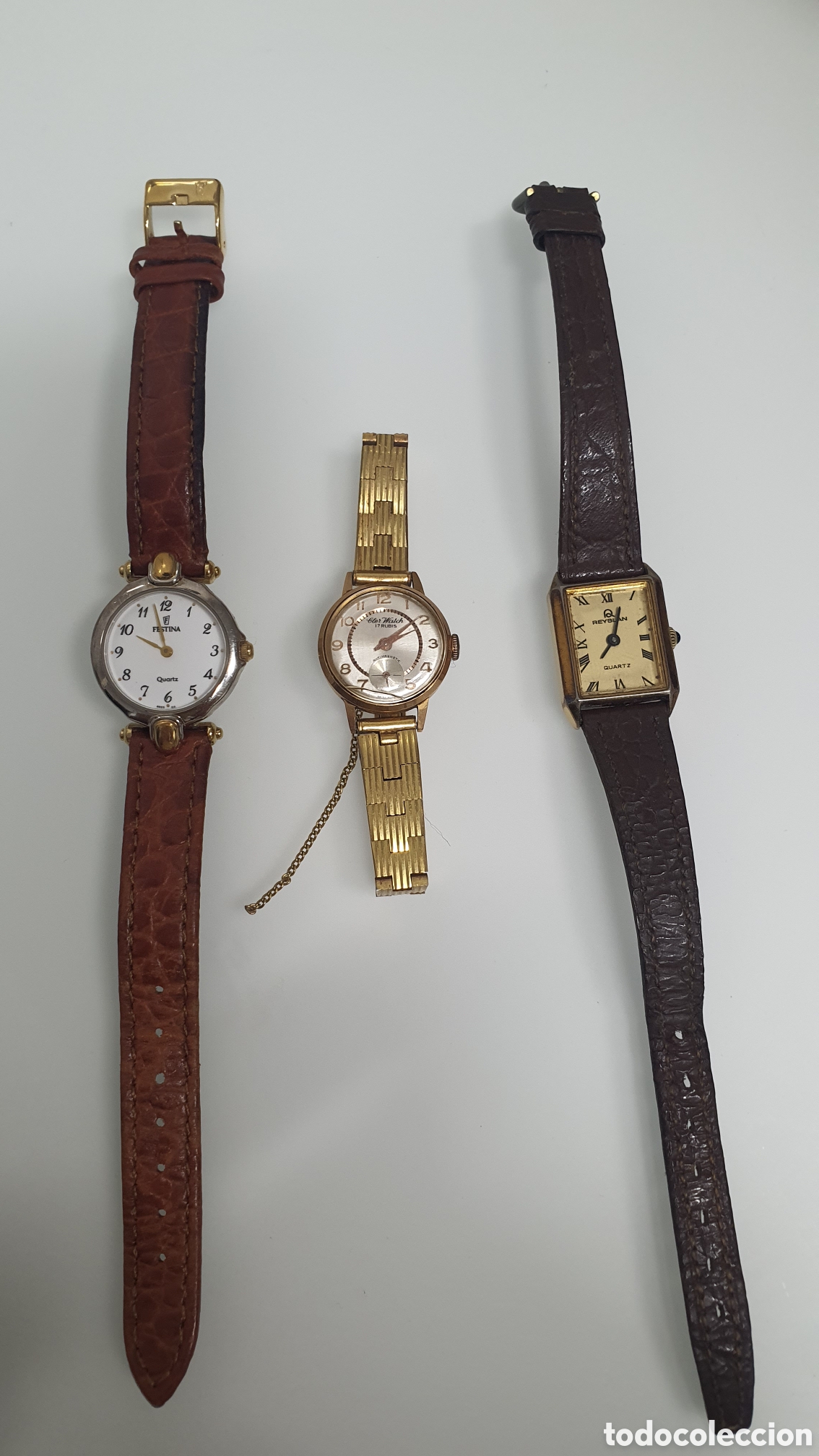 Vintage: Reloj Festina, Bler Witch 17 rub&iacute;es, reloj Reybland