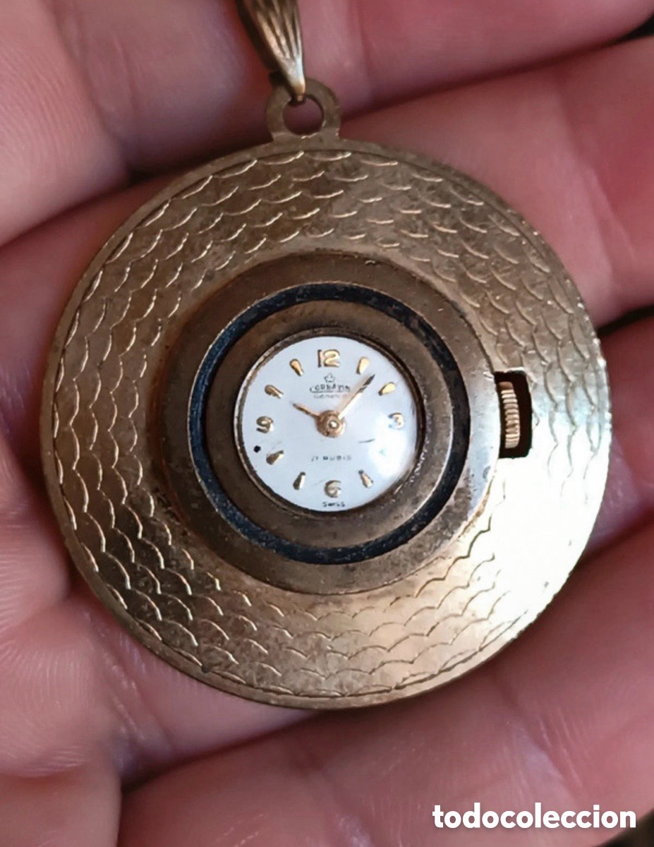 Vintage: Antiguo reloj de colgar de mujer, funcionando