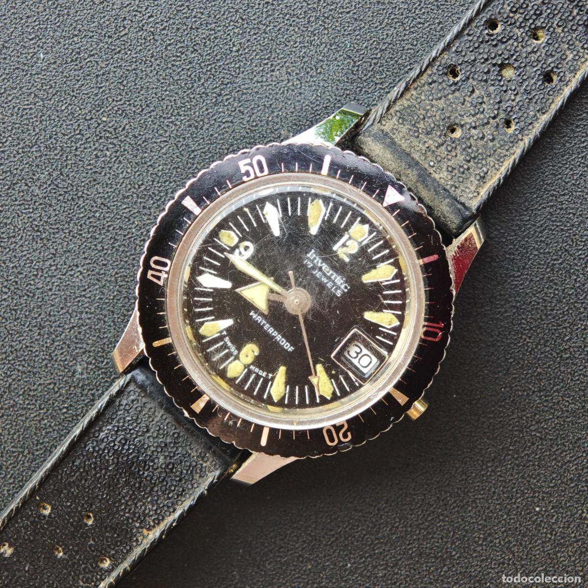 Vintage: INVENTIC 31mm reloj diver vintage EB 8385-67 montre orologio watch