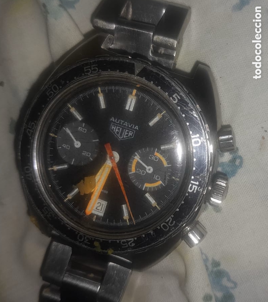 Vintage: Heuer Autavia Chronograph Vintage Ref. 73363 &ndash; Valjoux 7733 &ndash; Original &ndash; A&ntilde;os 70