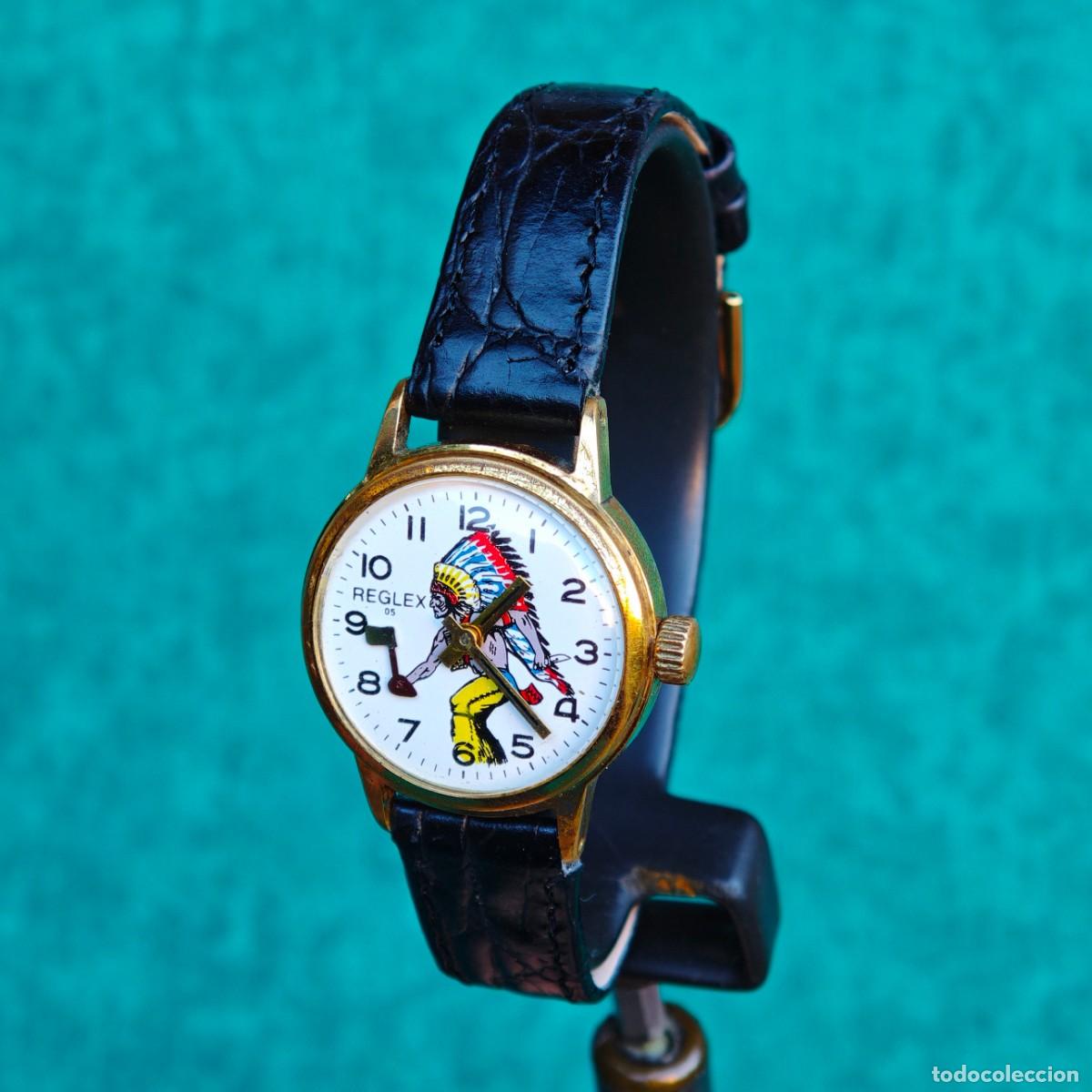 Vintage: REGLEX Comanche tomahawk reloj de cuerda vintage comanche 233-60 montre orologio cadet watch France