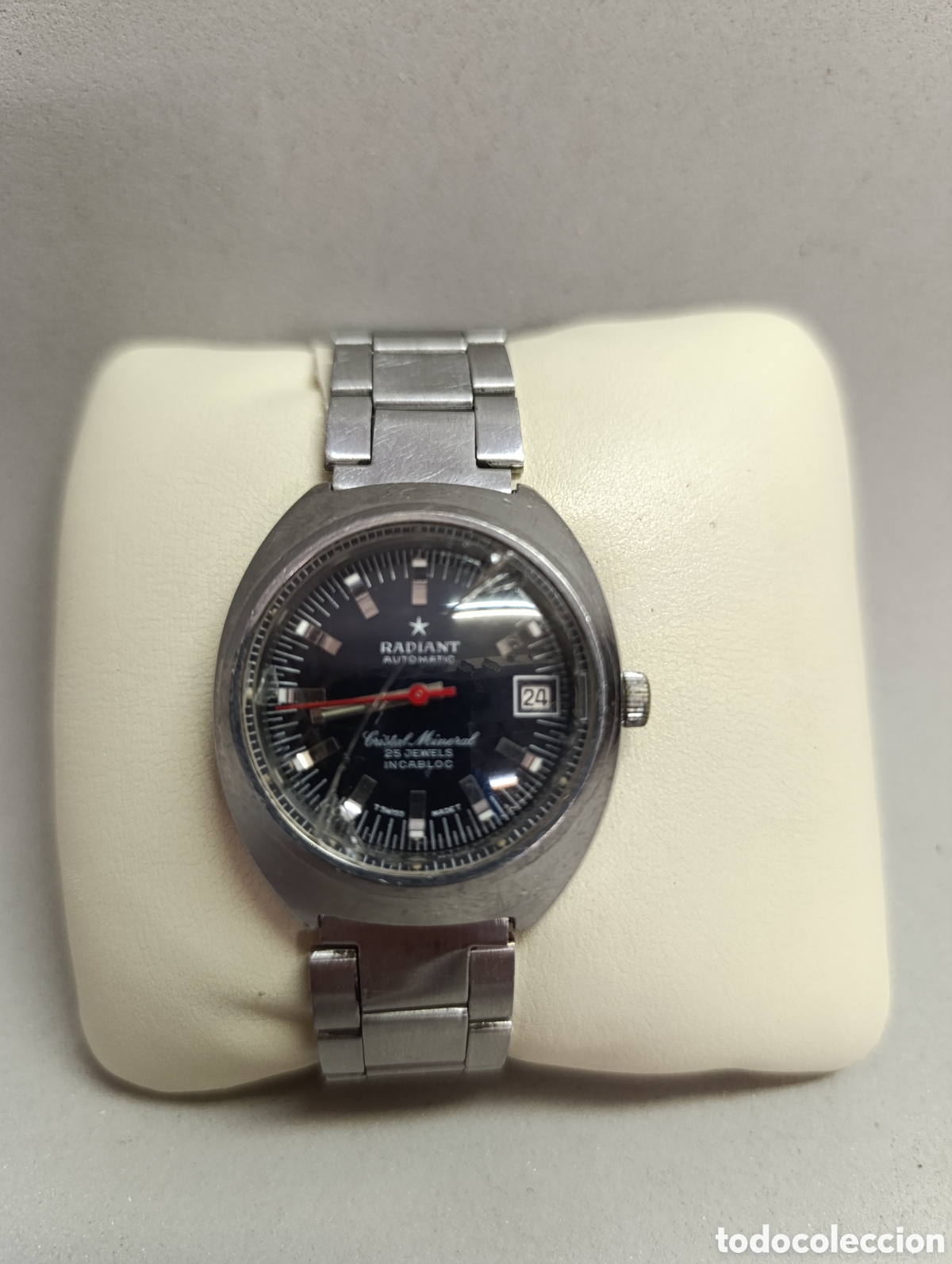 Vintage: RELOJ DE PULSERA RADIANT AUTOMATIC. CRISTAL MINERAL. 25 JEWELS. INCABLOC