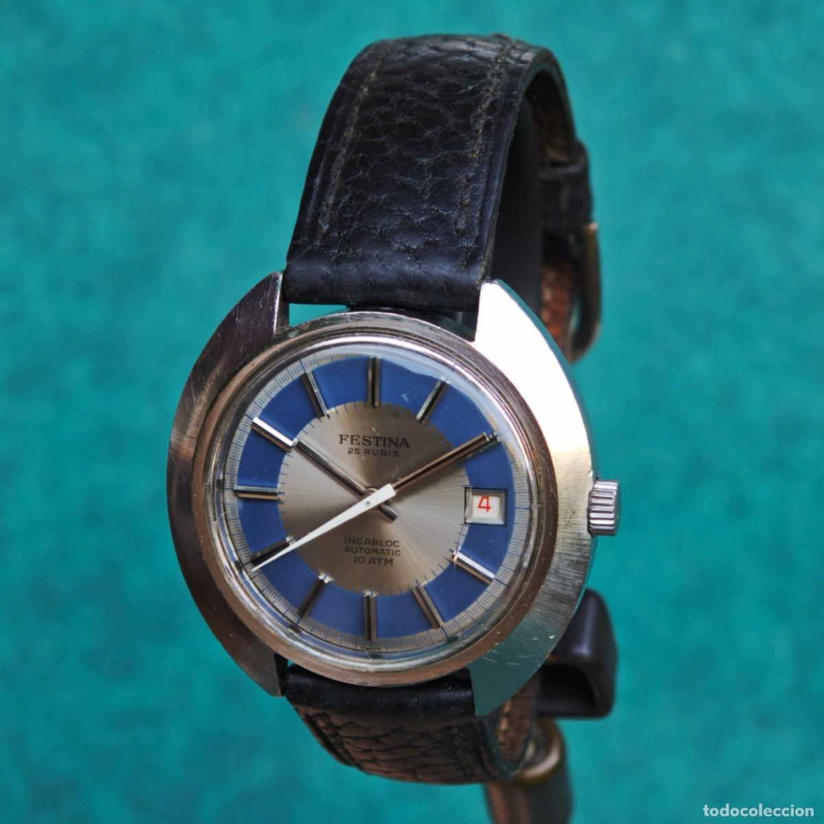 Vintage: FESTINA Jumbo 39mm reloj automatico vintage 2772 Dynamic montre orologio watch swiss