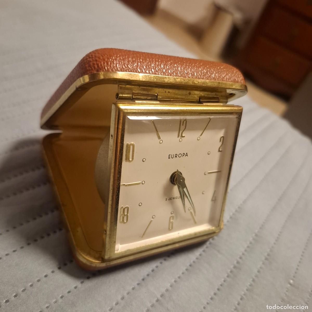 Vintage: EUROPA Alemania a&ntilde;os 60, reloj despertador de viaje vintage, en funcionamiento