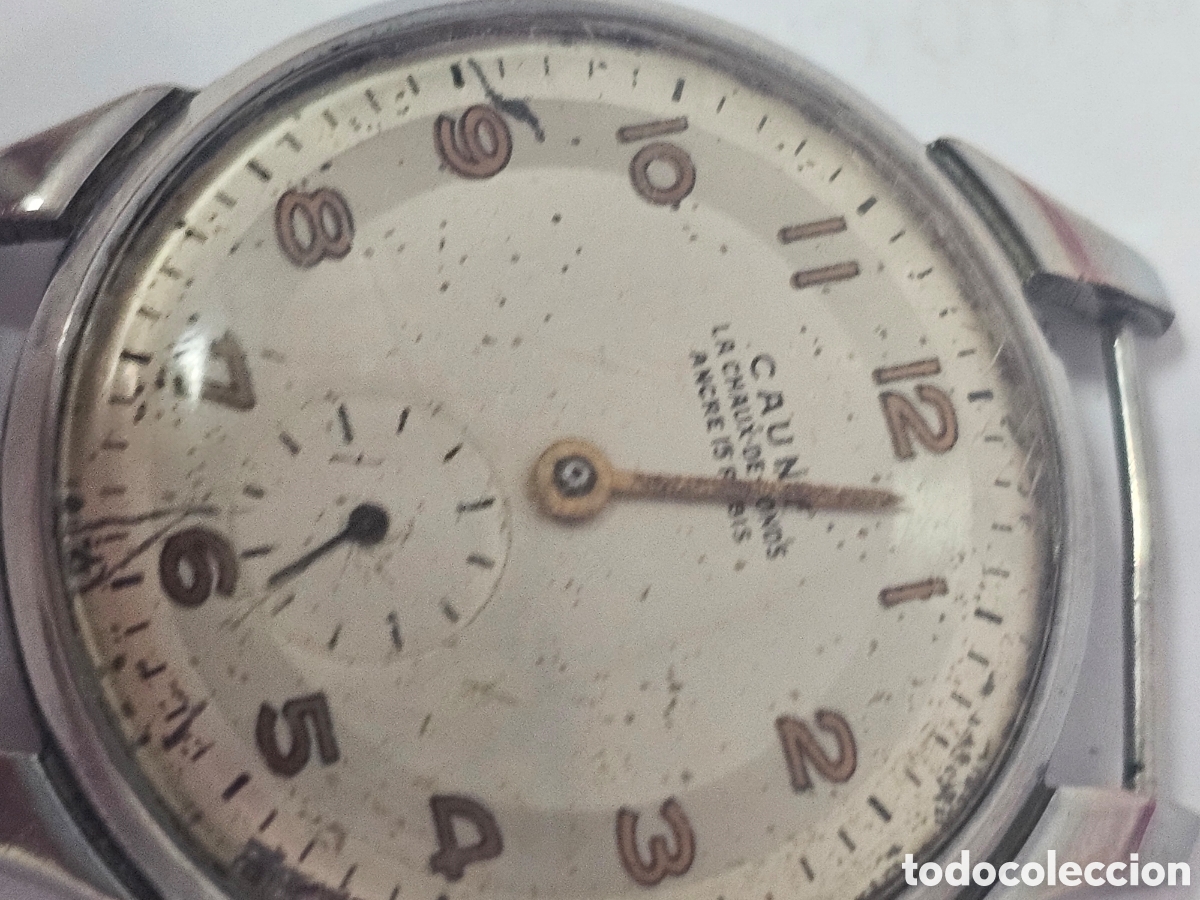 Vintage: Reloj cauny la Chaux-de-Fonds