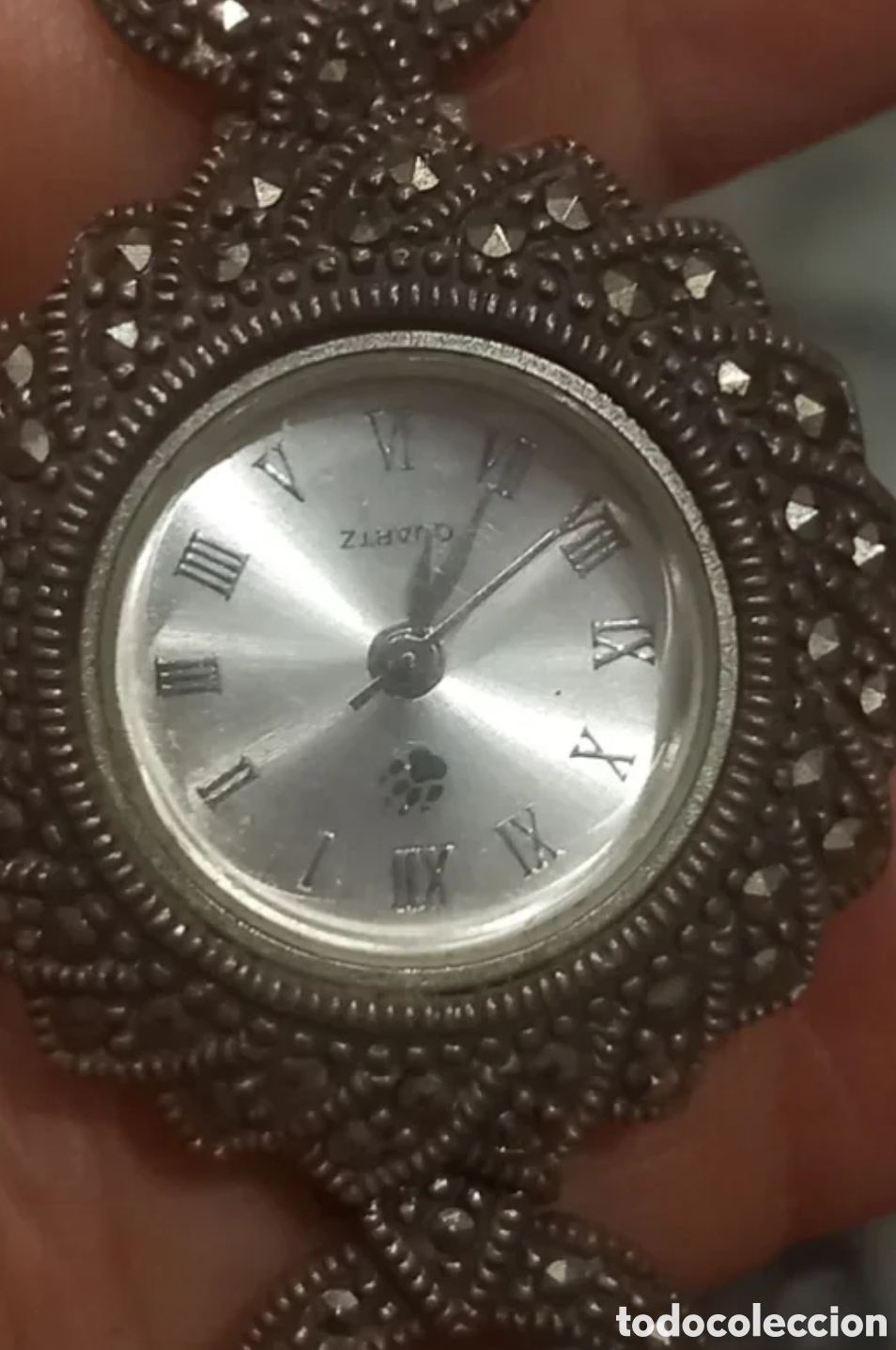Vintage: Reloj, plata vieja, Cuarzo