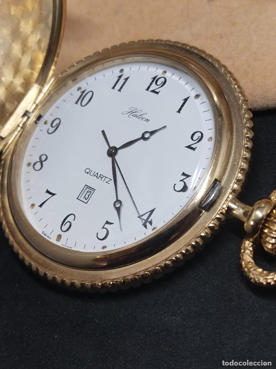 Vintage: Reloj de Bolsillo HALCON Quartz &ndash; Maquinaria Suiza ETA de Alta Gama