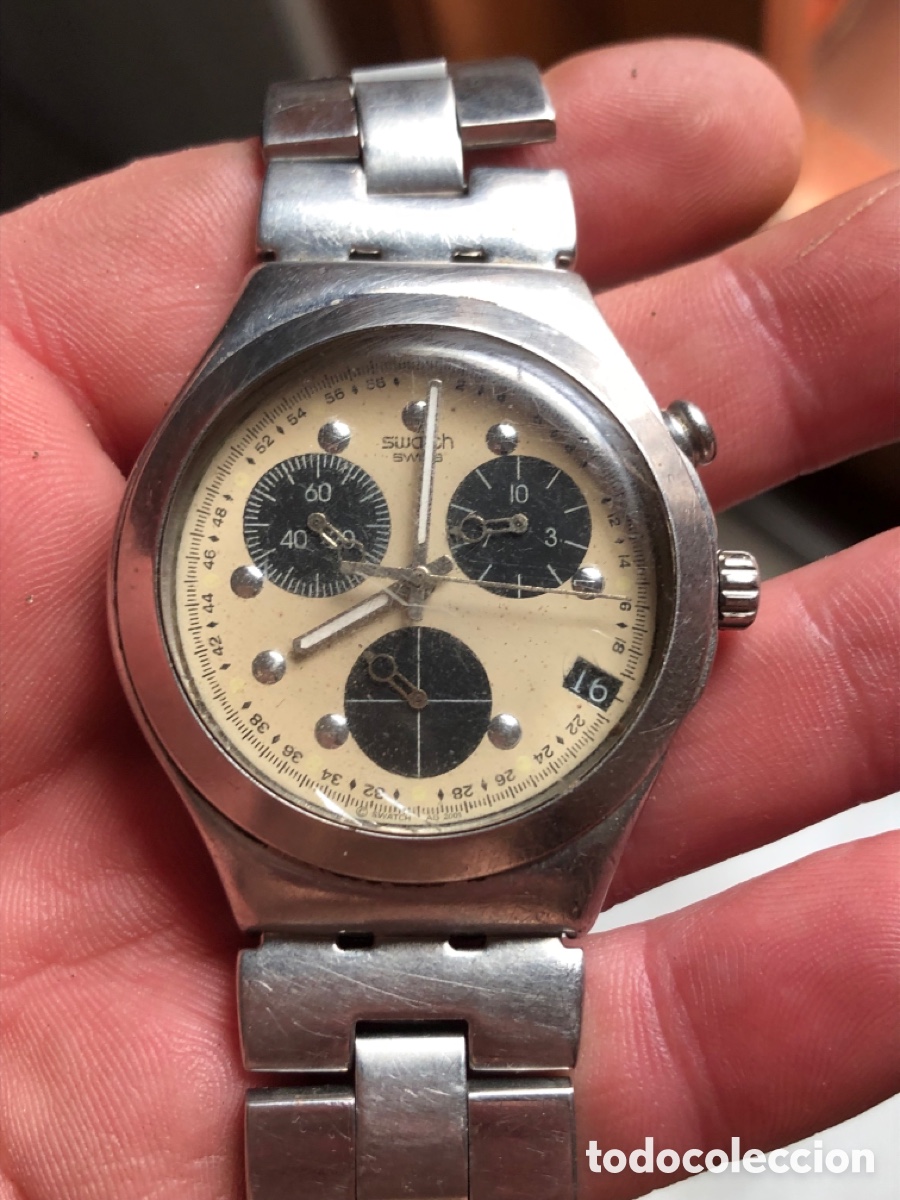 Vintage: Reloj swatch Quartz crono - Foto 2
