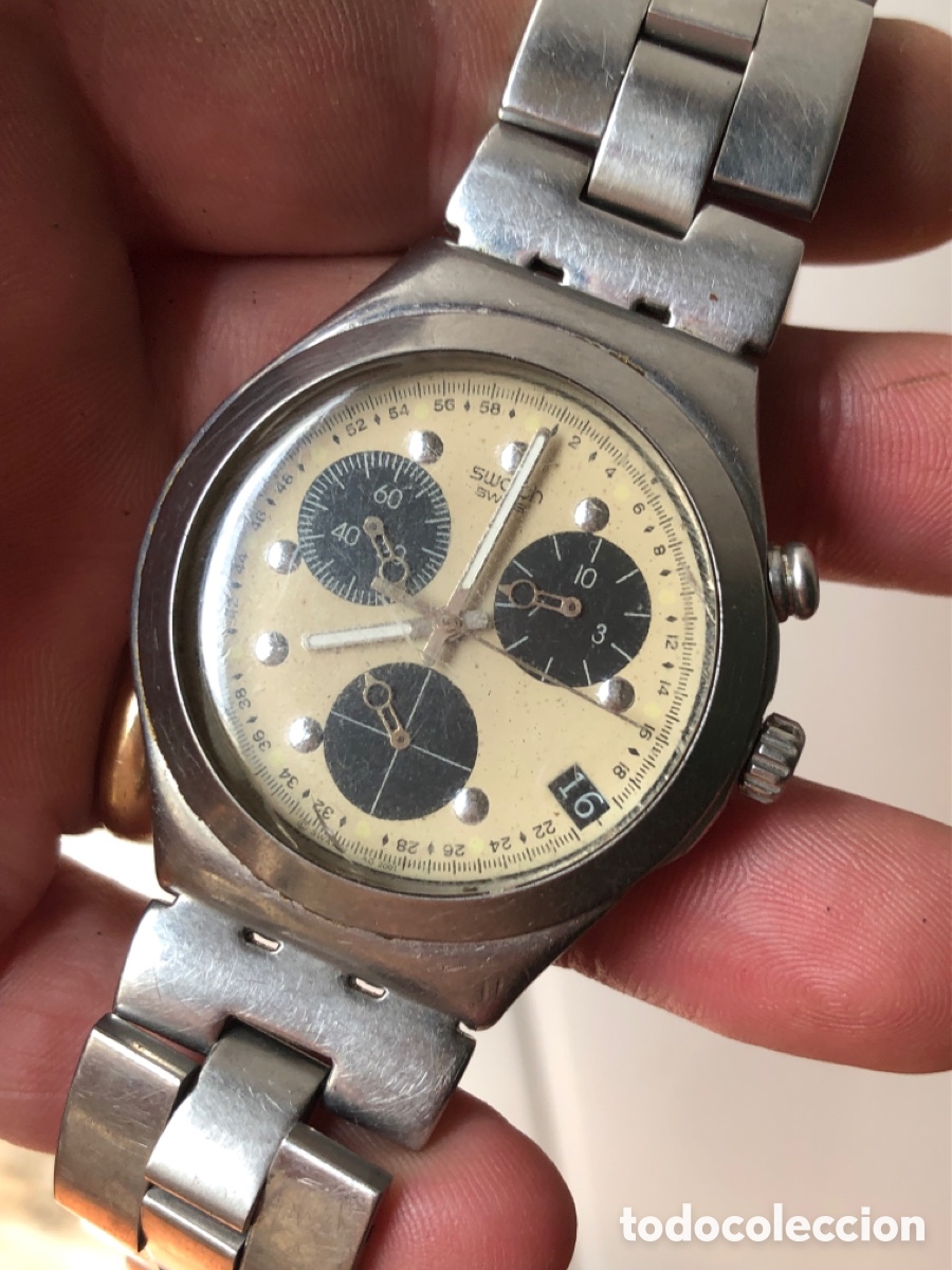 Vintage: Reloj swatch Quartz crono - Foto 9