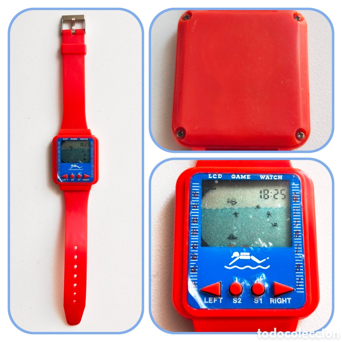 Vintage: Reloj con videojuego submarino vintage. Leer