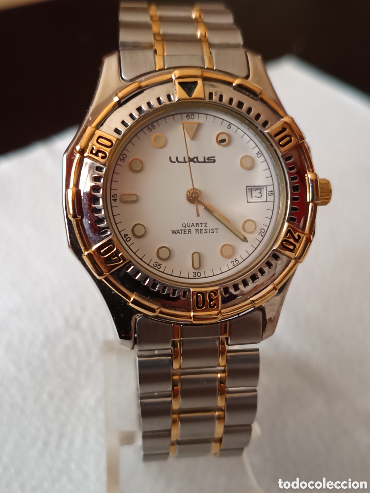 Vintage: Reloj lloclis cuarzo calendario muy nuevo funciona perfectamente