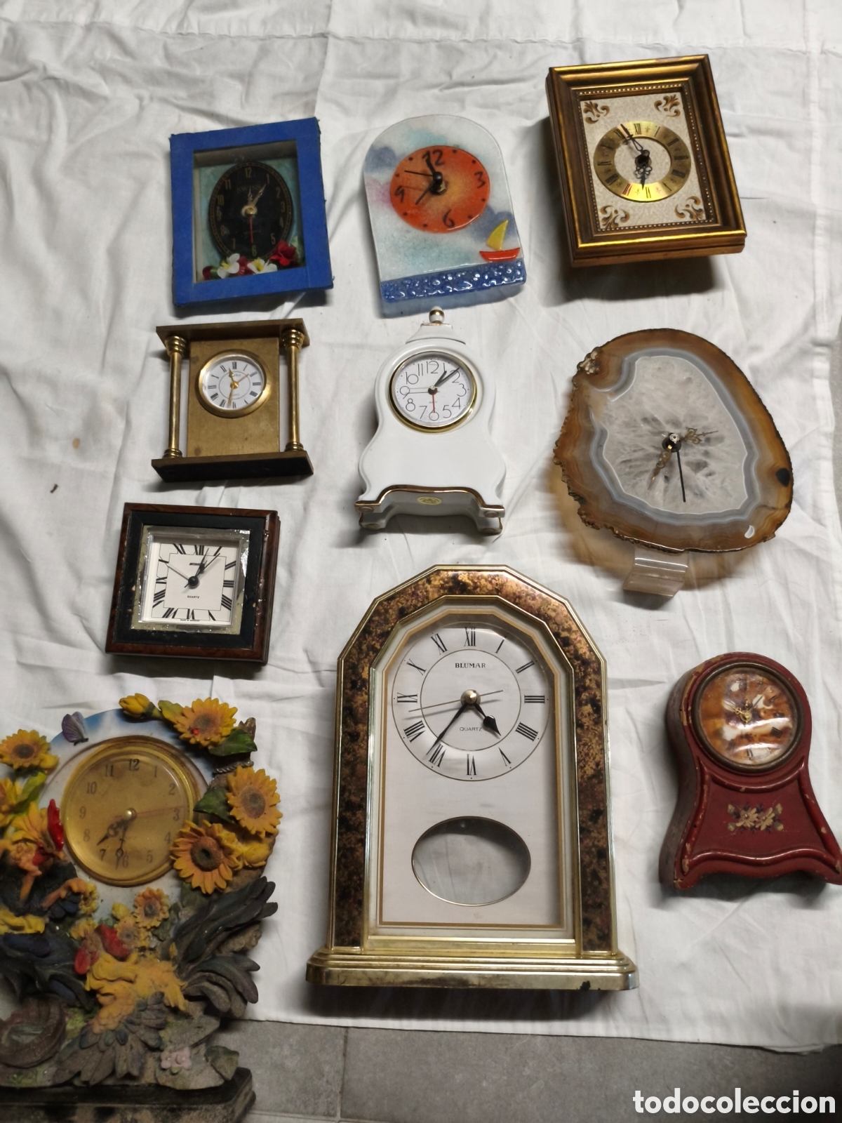 Vintage: Lote relojes de sobremesa