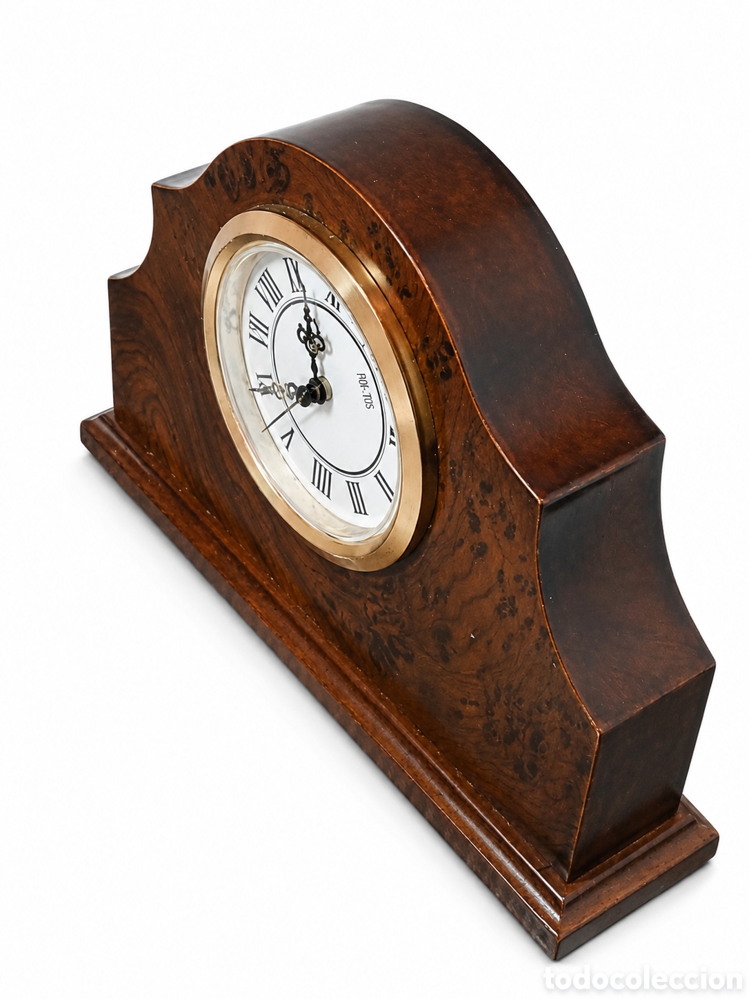 Vintage: Antigua Reloj de mesa vintage madera Funciona muy bien